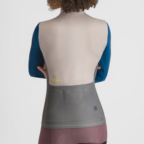 Maglia donna maniche lunghe Sportful Supergiara Logo - Beige Sportful