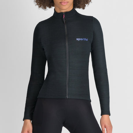 Maglia donna maniche lunghe Sportful Supergiara Wool - Nero Sportful