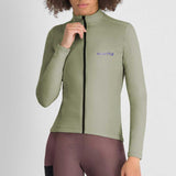 Maglia donna maniche lunghe Sportful Supergiara Wool - Verde Sportful