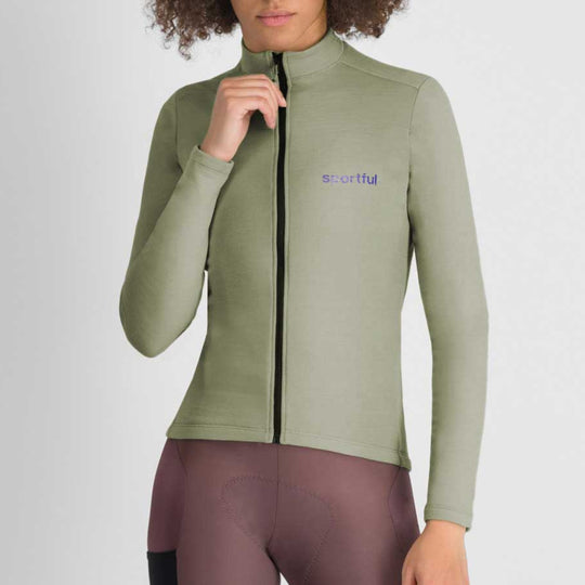 Maglia donna maniche lunghe Sportful Supergiara Wool - Verde
