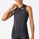 Castelli Anima Flow frau armelloses trikot - Schwarz