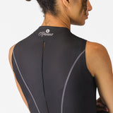 Castelli Anima Flow frau armelloses trikot - Schwarz