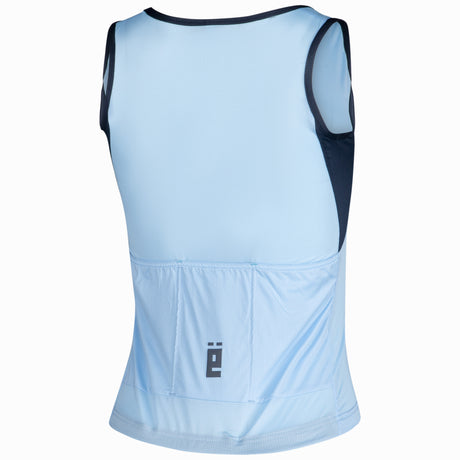 Maglia donna senza maniche Jëuf Train - Azzurro Jeuf