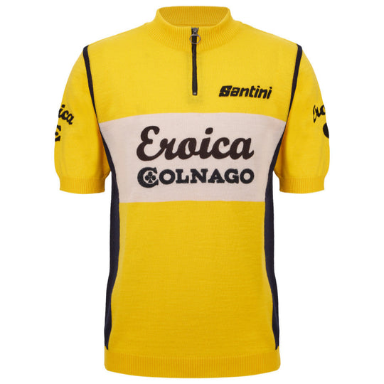 Maillot en laine Santini Eroica Colnago