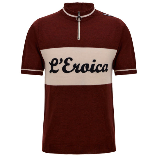 Maillot en laine Santini Eroica Vino