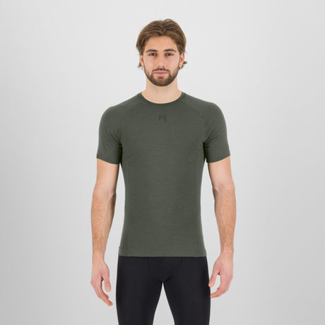 Maillot camiseta interior Karpos Dinamico Merino 130 - Verde oliva