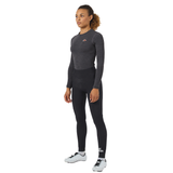 Maglia intima donna maniche lunghe Cafe du Cycliste Judith - Grigio scuro Café du Cycliste