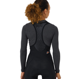Maglia intima donna maniche lunghe Cafe du Cycliste Judith - Grigio scuro Café du Cycliste