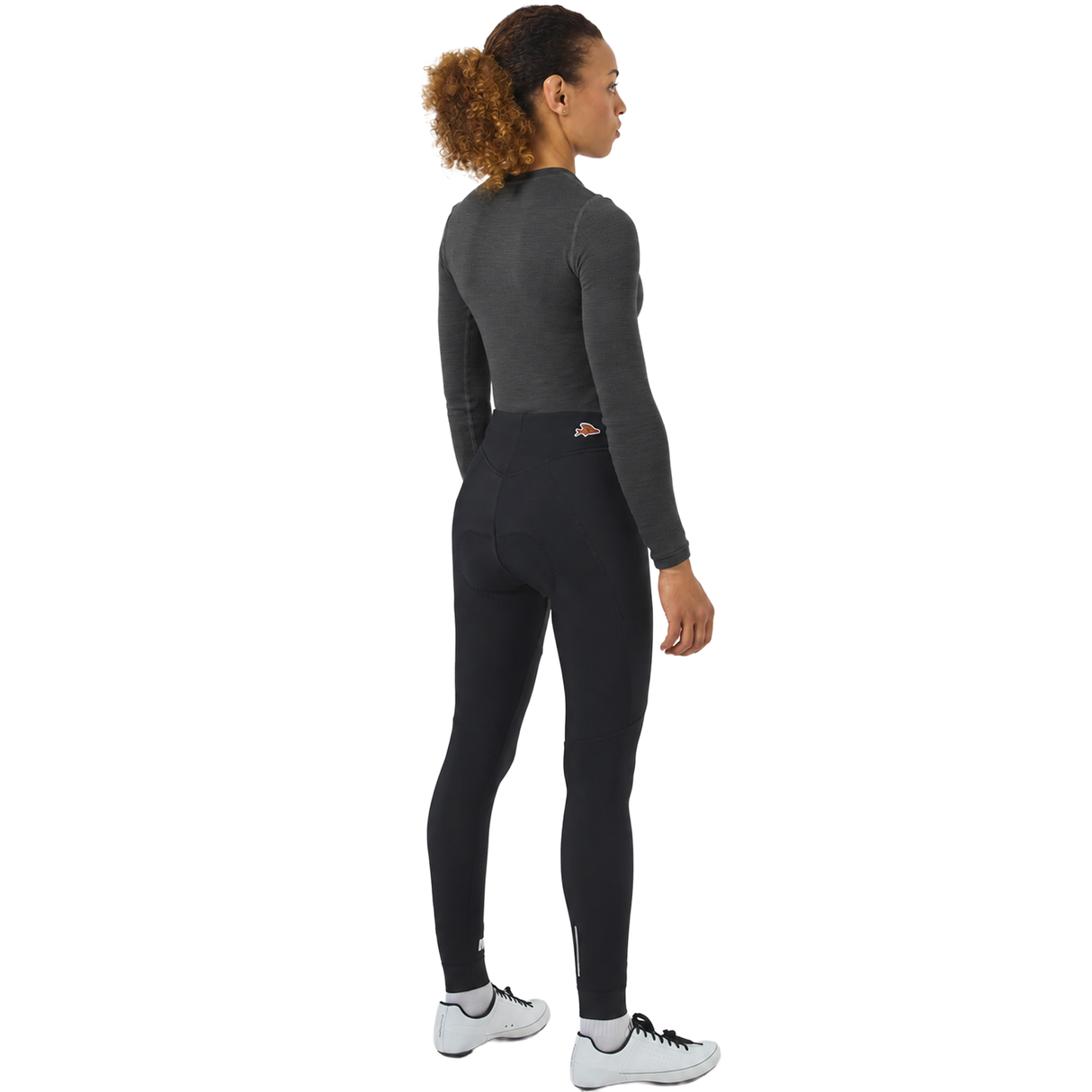 Maglia intima donna maniche lunghe Cafe du Cycliste Judith - Grigio scuro Café du Cycliste