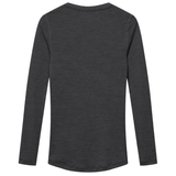 Maglia intima donna maniche lunghe Cafe du Cycliste Judith - Grigio scuro Café du Cycliste