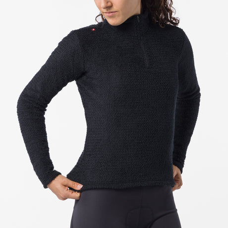 Maillot de corps femme manches longues Castelli Cold Days 2nd - Noir