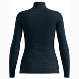 Maillot interior de mujer de manga larga Odlo Merino 200 Zip - Negro