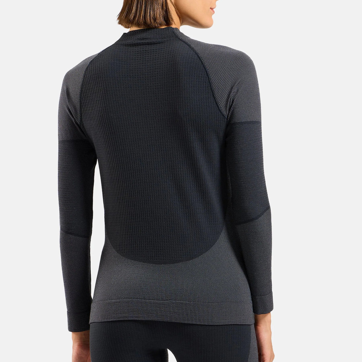 Maglia intima donna maniche lunghe Odlo Seamless Performance Wool - Nero Odlo