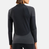 Maglia intima donna maniche lunghe Odlo Seamless Performance Wool - Nero Odlo