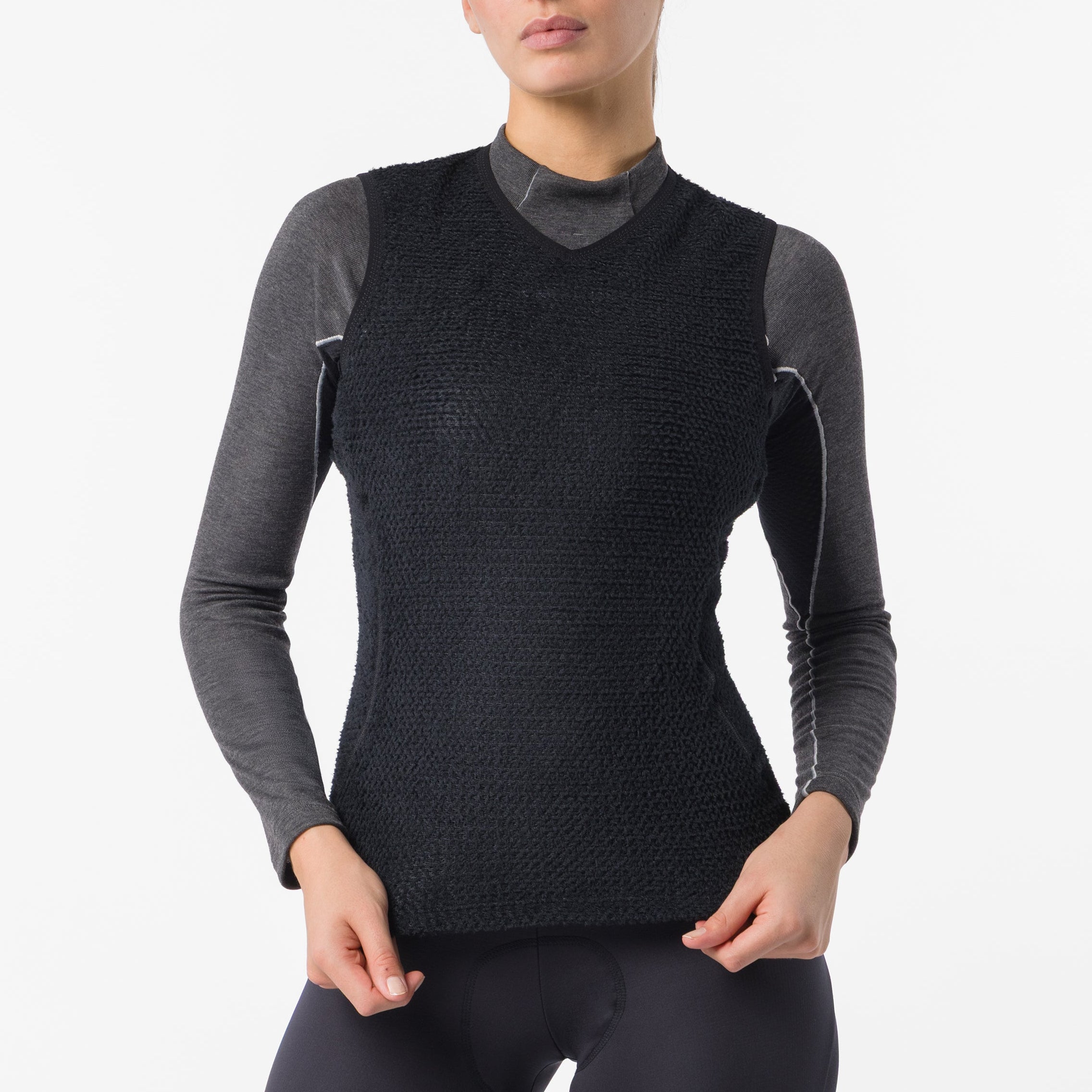 Maillot de corps femme sans manches Castelli Cold Days 2nd - Noir