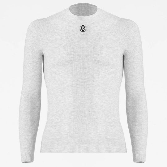 Silverskin Stay Fresh long sleeve base layer - Light grey