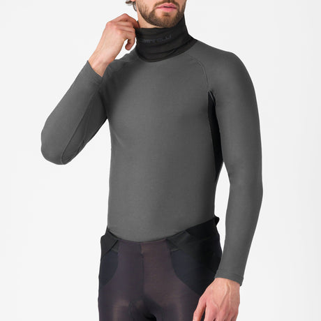 Maglia intima maniche lunghe Castelli Flanders 2 High Neck - Grigio Castelli