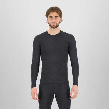 Maillot camiseta interior de manga larga Karpos Dinamico Merino 180 - Negro