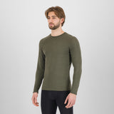 Maglia intima maniche lunghe Karpos Dinamico Merino 130 - Verde militare Karpos