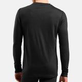 Odlo Merino 200 Langarm-Funktionsunterhemd - Schwarz