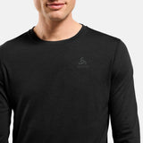 Odlo Merino 200 Langarm-Funktionsunterhemd - Schwarz