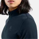 Maillot interior de manga larga Odlo Merino 200 Zip - Negro