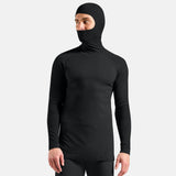 Maglia intima maniche lunghe Odlo Seamless Performance Wool Face - Nero Odlo
