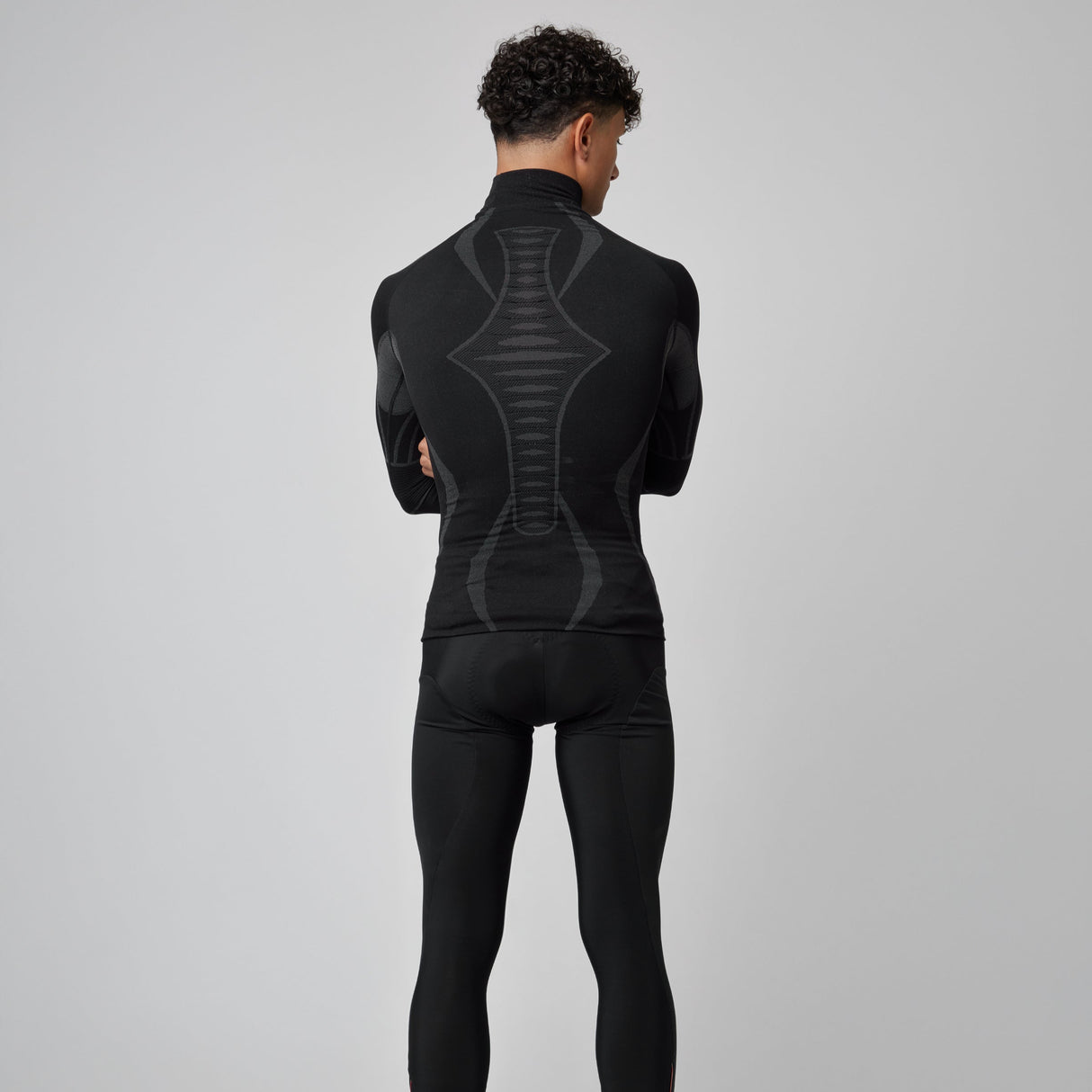 Maglia intima maniche lunghe Pissei Alaska Seamless - Nero Pissei
