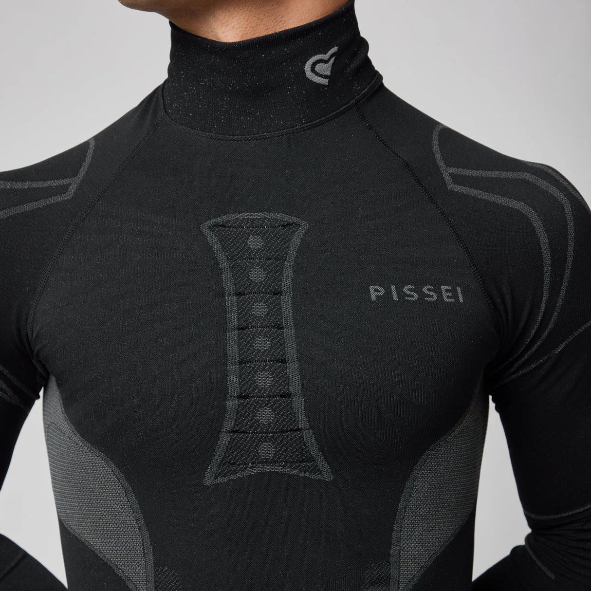Maglia intima maniche lunghe Pissei Alaska Seamless - Nero Pissei
