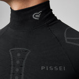 Maglia intima maniche lunghe Pissei Alaska Seamless - Nero Pissei