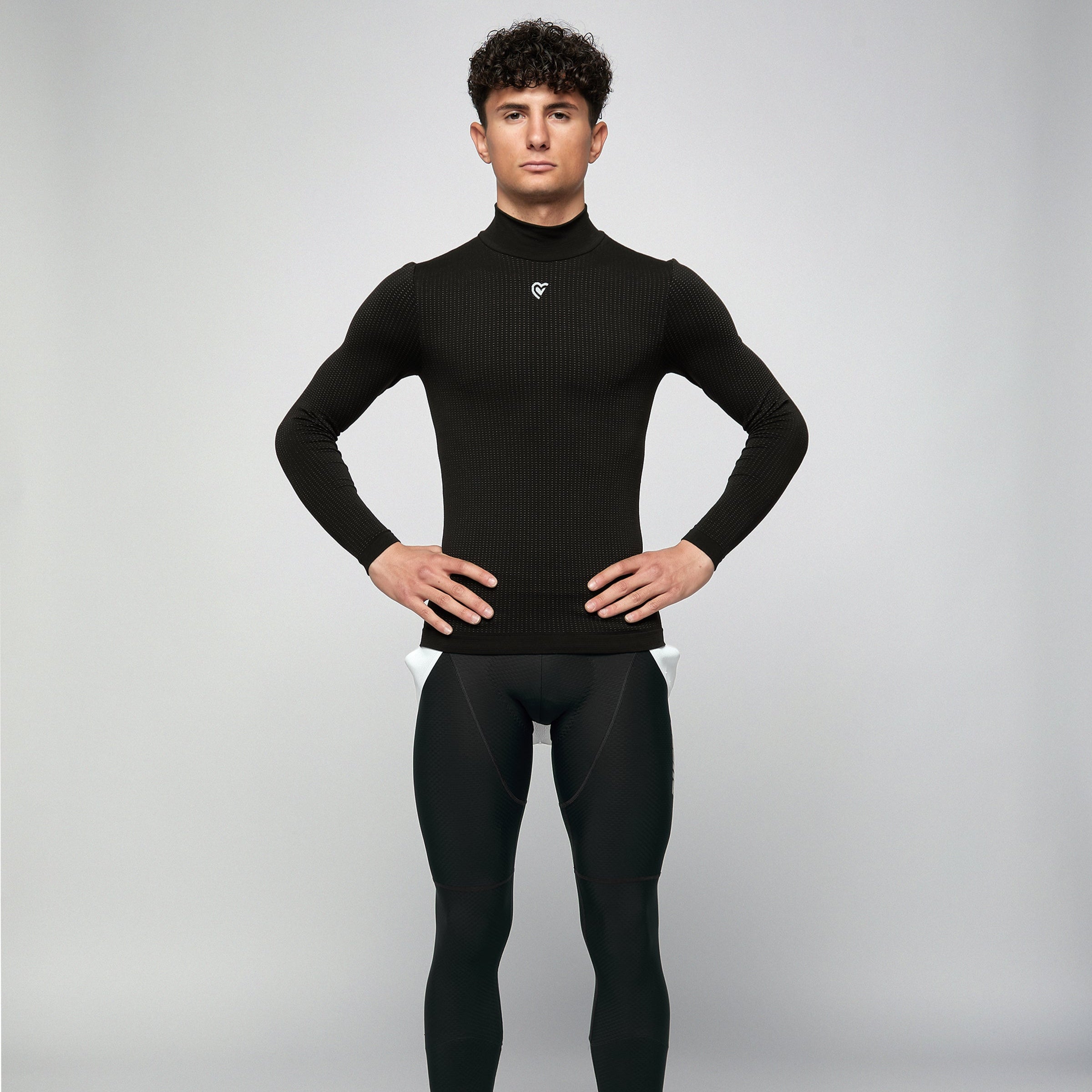 Maglia intima maniche lunghe Pissei Argentum - Nero Pissei