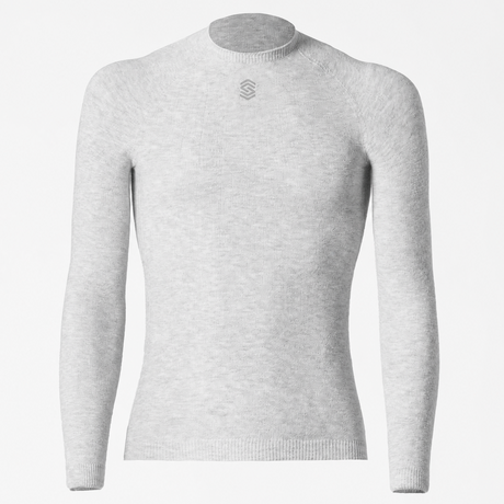 Maglia intima maniche lunghe Silverskin Core Light Warm girocollo - Grigio Silverskin
