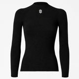 Silverskin Core Warm Rundhals Langarm-Unterhemd - Schwarz