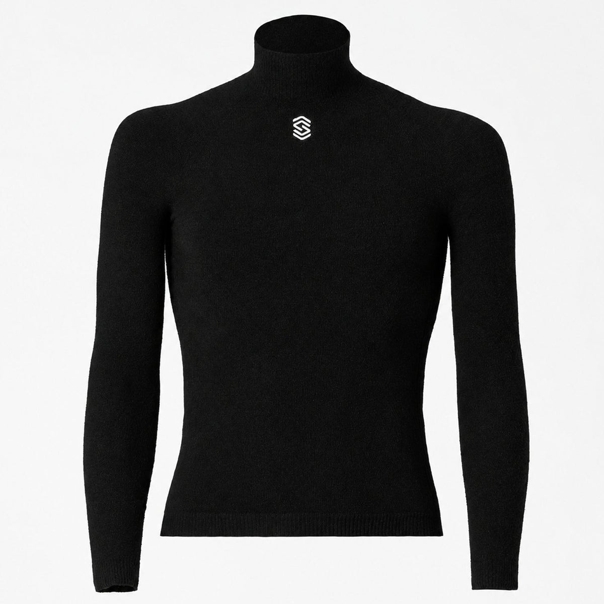 Maglia intima maniche lunghe Silverskin Core Warm collo alto - Nero Silverskin