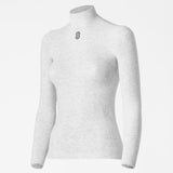 Maglia intima maniche lunghe Silverskin Core Warm collo alto - Grigio Silverskin