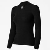 Silverskin Core Warm Rundhals Langarm-Unterhemd - Schwarz
