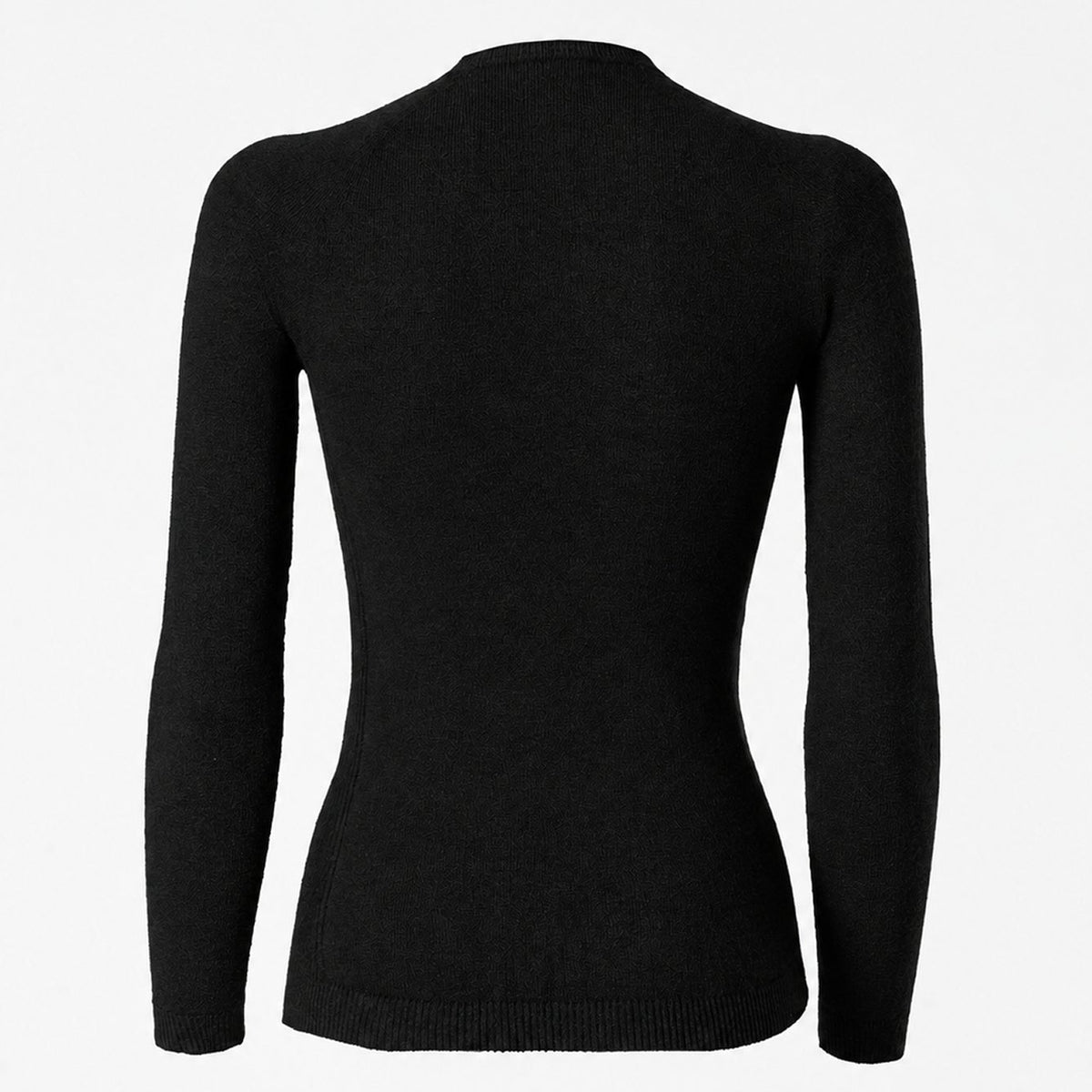 Silverskin Core Warm Rundhals Langarm-Unterhemd - Schwarz