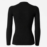 Silverskin Core Warm Rundhals Langarm-Unterhemd - Schwarz