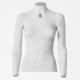 Maglia intima maniche lunghe Silverskin Core Warm collo alto - Grigio Silverskin