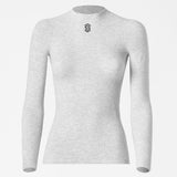 Maglia intima maniche lunghe Silverskin Core Warm girocollo - Grigio Silverskin