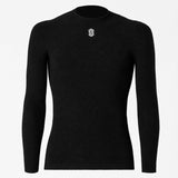Silverskin Core Warm Rundhals Langarm-Unterhemd - Schwarz