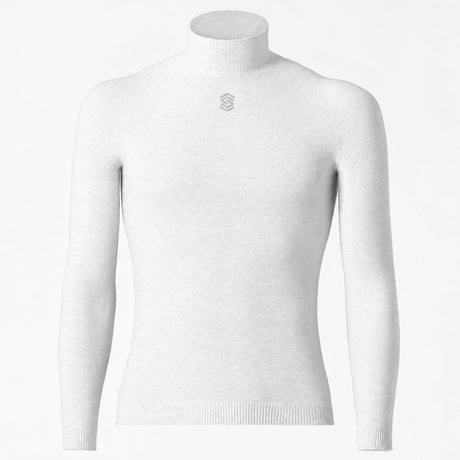 Maglia intima maniche lunghe Silverskin Pro Warm collo alto - Bianco Silverskin