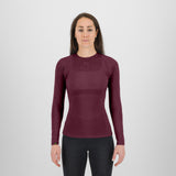 Funktionsunterhemd mit langen Ärmeln damen Karpos Dinamico Merino 180 - Bordeaux
