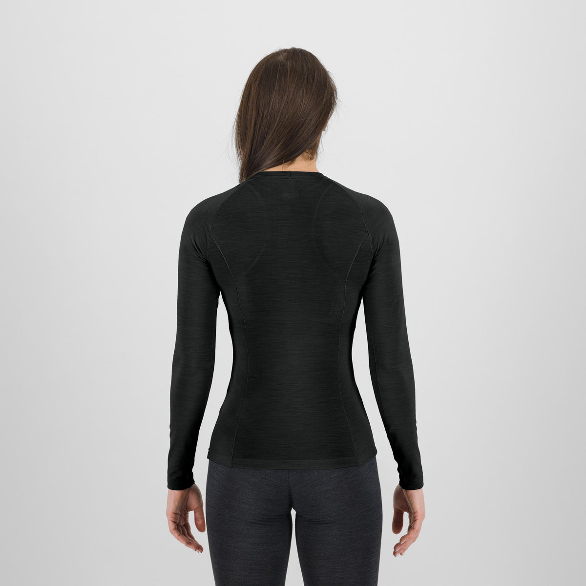 Maglia intima maniche lunghe donna Karpos Dinamico Merino 180 - Nero Karpos