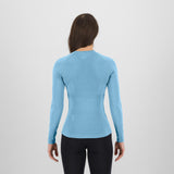 Maillot sous-vêtement à manches longues femme Karpos Dinamico Merino 130 - Bleu clair