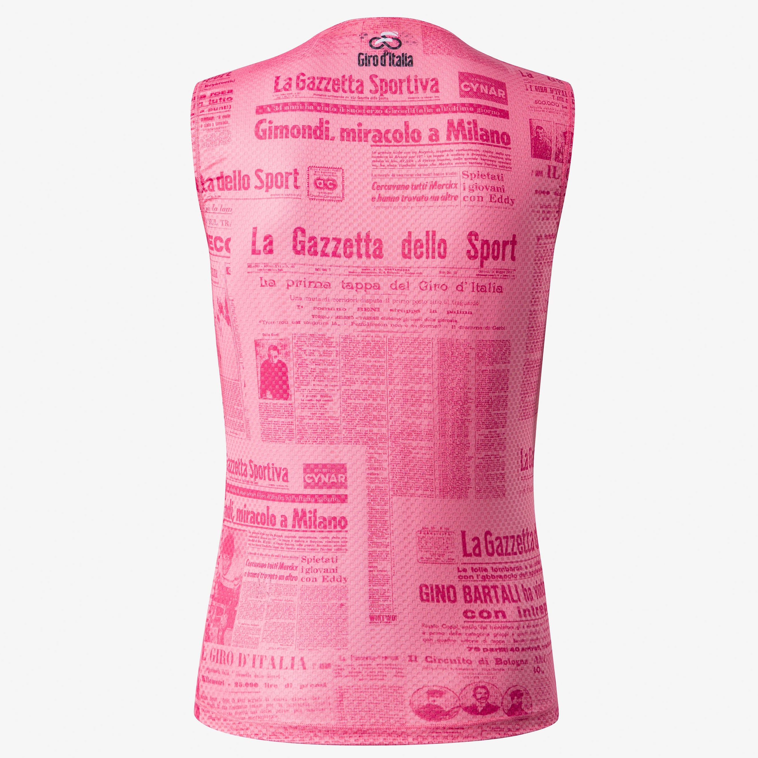 Maillot interior sin mangas Giro d'Italia 2026 Gazzetta dello Sport