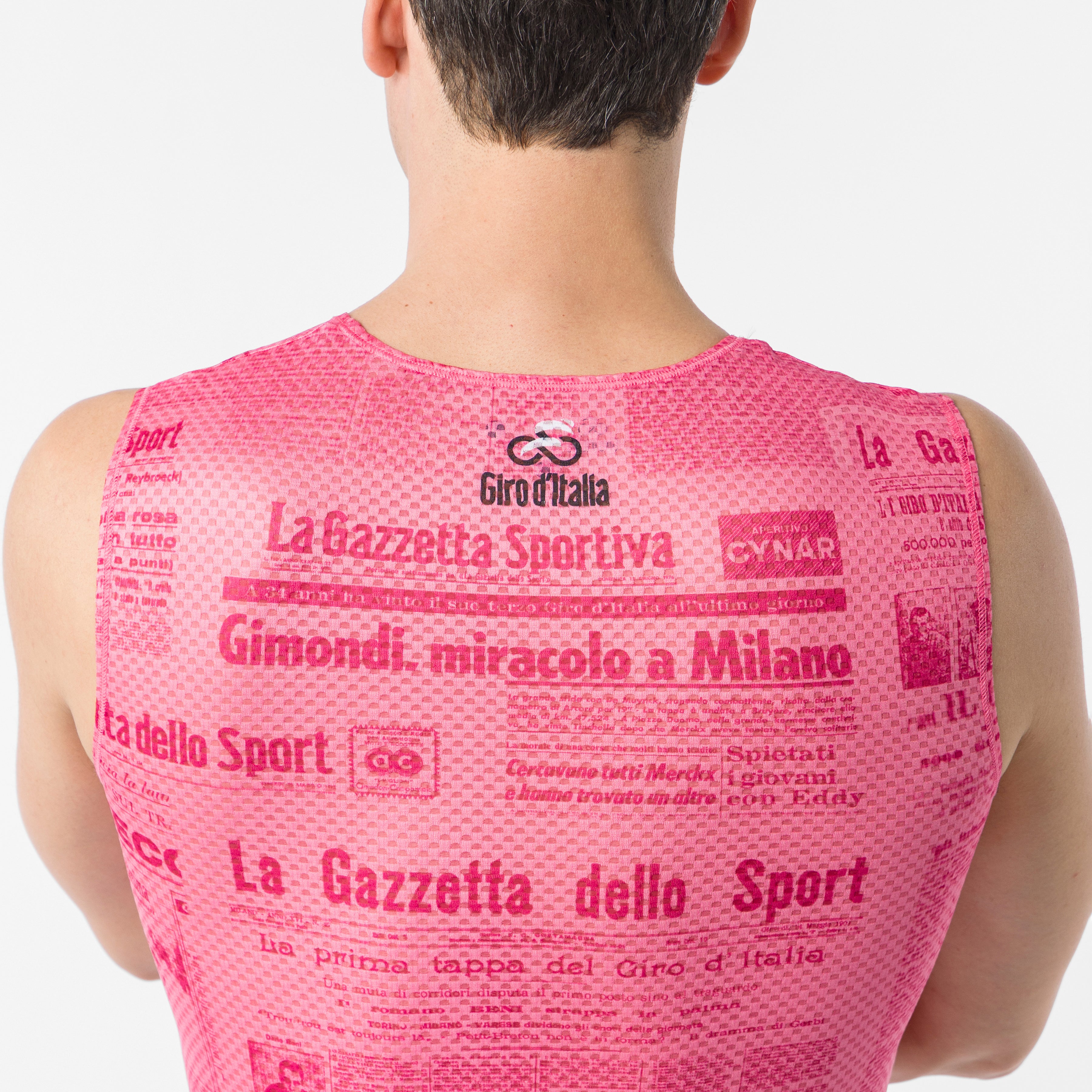 Maillot interior sin mangas Giro d'Italia 2026 Gazzetta dello Sport