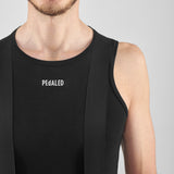 Ärmelloses Unterhemd Pedaled Element Merino - Schwarz