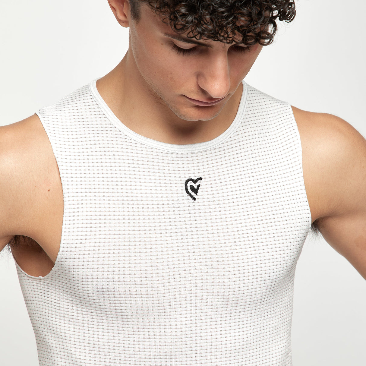 Maglia intima senza maniche Pissei Argentum - Bianco Pissei