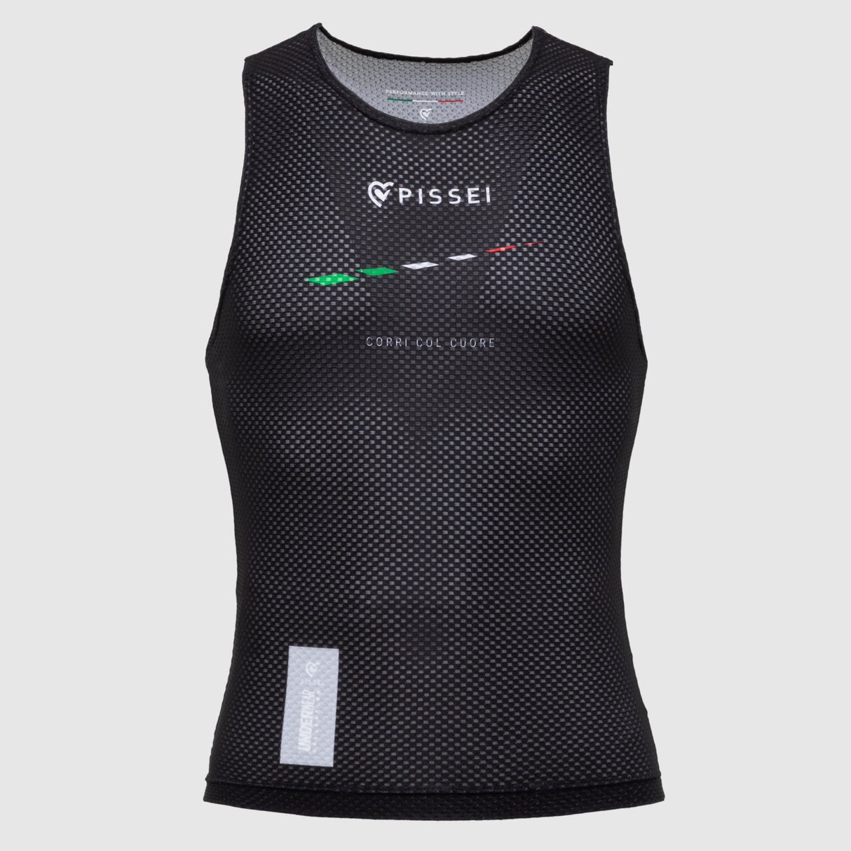 Maglia intima senza maniche Pissei Attaque - Nero Italia Pissei